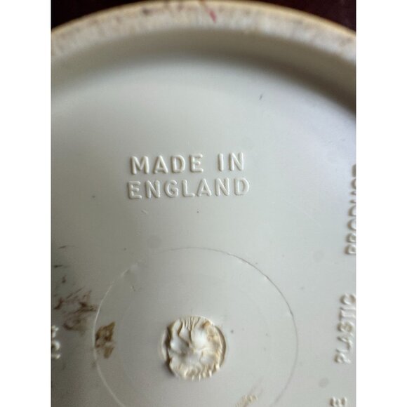 Dialene Better-Maid England Plastic Blue & Ivory Planter With Raised Design 5" V - Picture 5 of 15